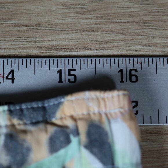 AllSaints‎ Ligularia Swim Shorts Men Small Blue Leopard Floral Board Trunks - Picture 7 of 11